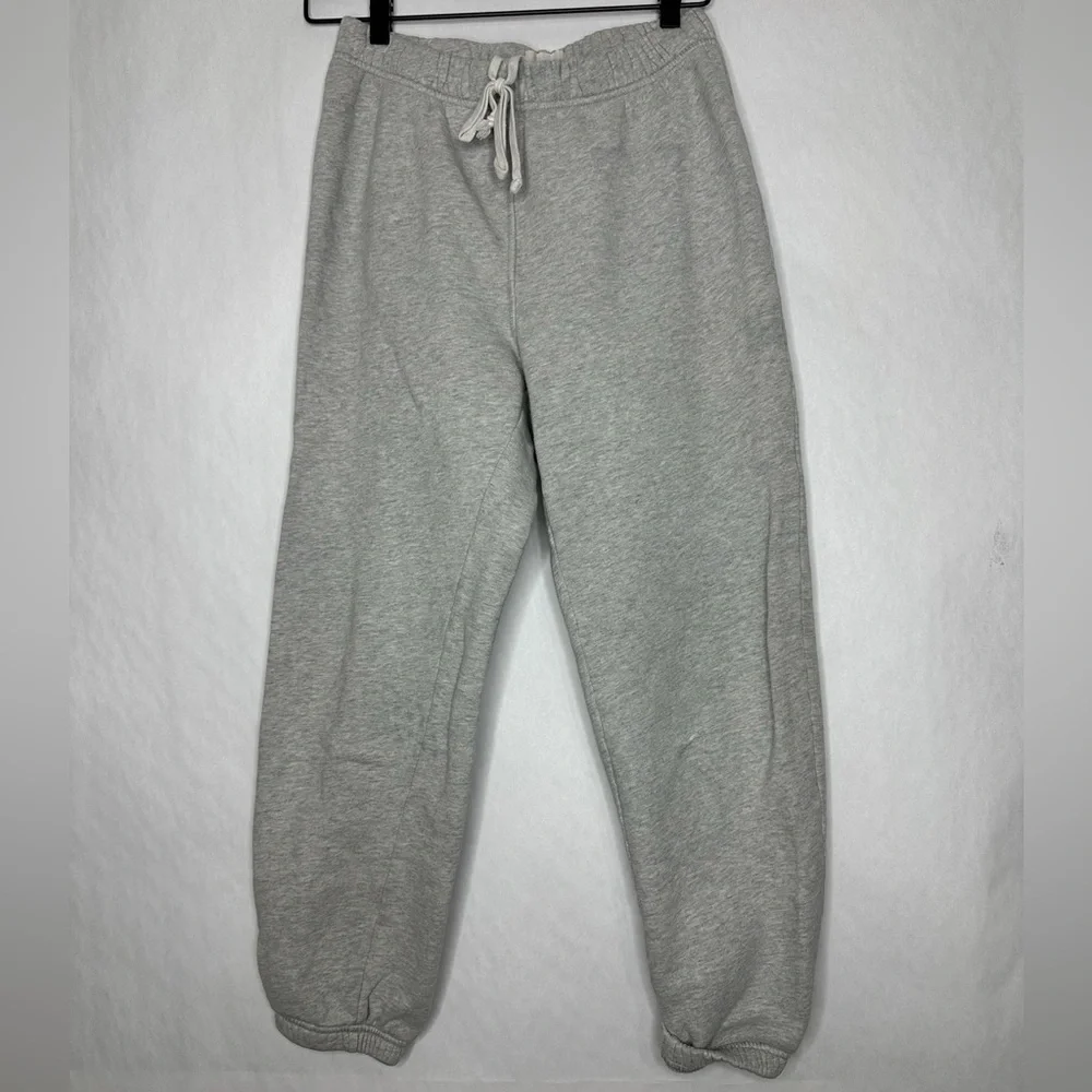 Mate the Label Sweatpants Gray Organic Cotton Sweatpants Size Small Preppy Grey - Picture 12 of 13